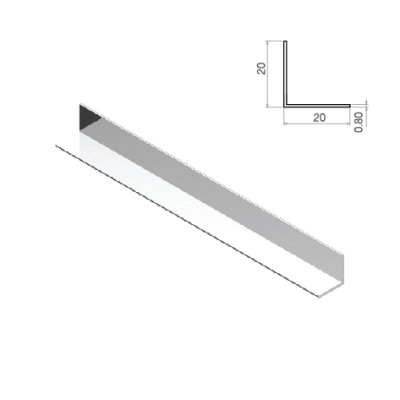 ฉากอลูมิเนียม ตัวแอล สำหรับตกแต่งมุมขอบเฟอร์นิเจอร์ ยาว 3 เมตร