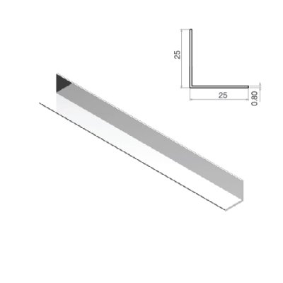ฉากอลูมิเนียม ตัวแอล สำหรับตกแต่งมุมขอบเฟอร์นิเจอร์ ยาว 3 เมตร