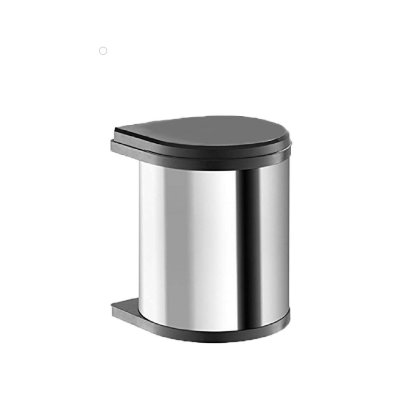 ถังขยะสแตนเลส Built-in รุ่นติดหน้าบานเปิด สำหรับติดตั้งใต้ซิ้งค์ครัว