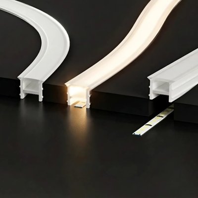 รางไฟซิลิโคน รางไฟเส้น LED แบบนิ่มดัดโค้งได้ 360° ตัดได้ตามต้องการ