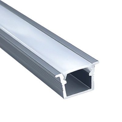 รางอลูมิเนียมพร้อมฝาปิดกระจายแสง สำหรับไฟเส้น LED แบบฝัง