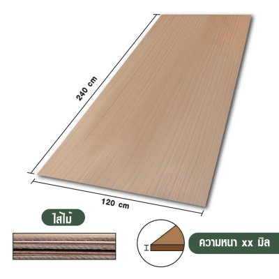 Italian teak plywood, straight grain, gauge, No.4