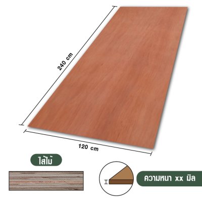 ไม้อัดยาง เบอร์ 15 เกรด A