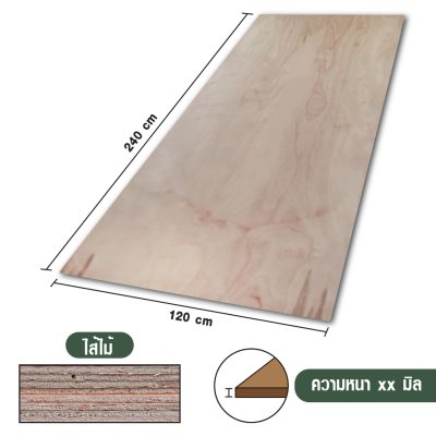 ไม้อัดยาง เบอร์ 4 เกรด AA