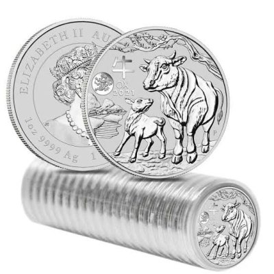 2021 Australian Lunar Series "Year of the Ox" Silver Bullion Coin - Dragon Privy 1 oz ( in Capsule)