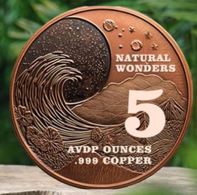 Amazon Rainforest Colorized Copper 5 avdp oz (in Capsule)