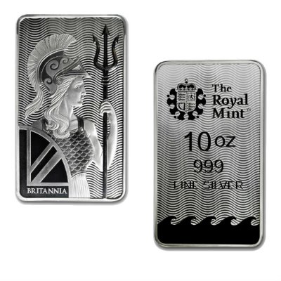 Britannia Silver Bar 10 oz (311 gram)