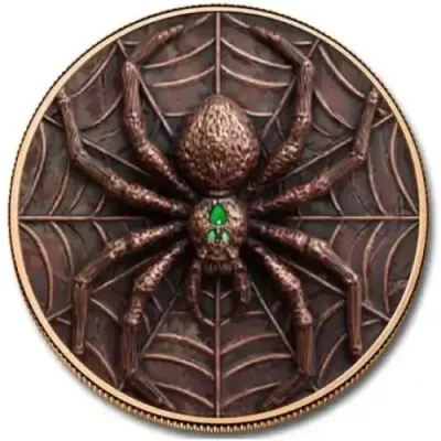 Glow in the Dark Spider Colorized Copper 5 avdp oz (in Capsule)