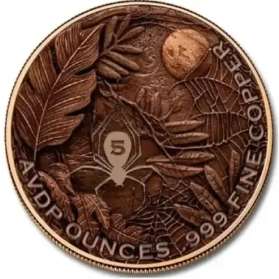 Glow in the Dark Spider Colorized Copper 5 avdp oz (in Capsule)