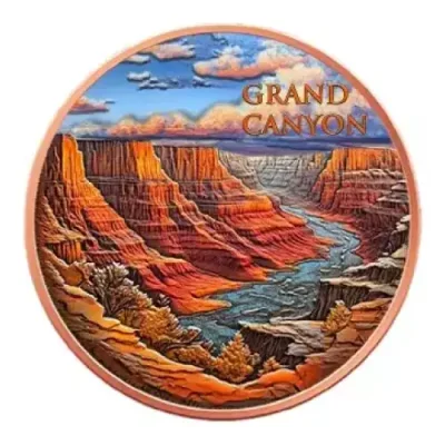 Grand Canyon Colorized Copper Copper 5 avdp oz (in Capsule)
