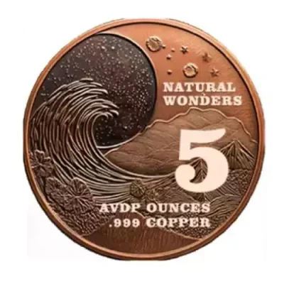 Grand Canyon Colorized Copper Copper 5 avdp oz (in Capsule)