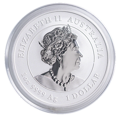 2021 Australian Lunar Series "Year of the Ox" Silver Bullion Coin - Dragon Privy 1 oz ( in Capsule)