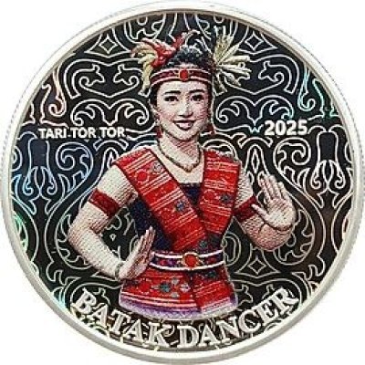 Batak Dancer Tari Tor Tor Coloured Hologram 1 oz