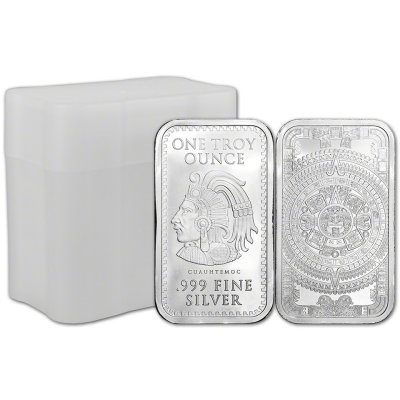 Golden State Mint Silver Bar Aztec Calendar 1 oz (in Capsule)