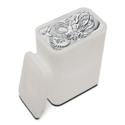 2021 Australian Rectangular Silver Dragon 1 oz