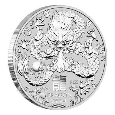 2024 Australia Lunar Series III - Year of the Dragon Silver 1 oz (in Capsule)