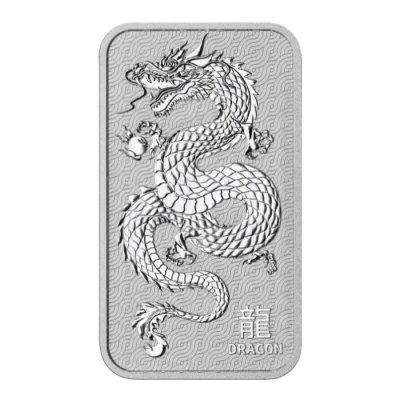 2025 Perth Mint Lunar Dragon Silver Bar 1 oz - Medal (in Capsule)