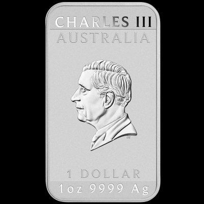 2025 Australia Dragon Silver Rectangular 1 oz (in Capsule)