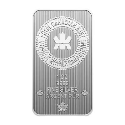 2025 Royal Canadian Mint 1oz Silver Bar – Proudly Canadian (Card)