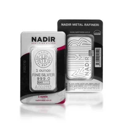 1 oz (31.1 gram) Nadir Silver Bar (In Assay)