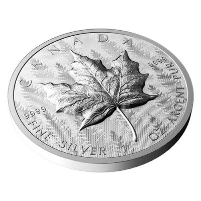 2024 Silver Maple Leaf Fine Silver Ultra High Relief Coin 1 oz