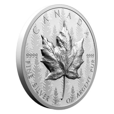 2024 Silver Maple Leaf Fine Silver Ultra High Relief Coin 1 oz