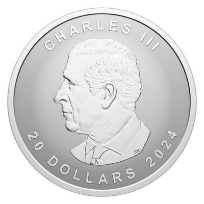 2024 Silver Maple Leaf Fine Silver Ultra High Relief Coin 1 oz