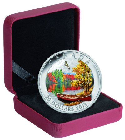 2013 Canada Autumn Bliss Silver Proof Coin 1 oz - Limited Mintage