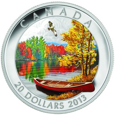 2013 Canada Autumn Bliss Silver Proof Coin 1 oz - Limited Mintage