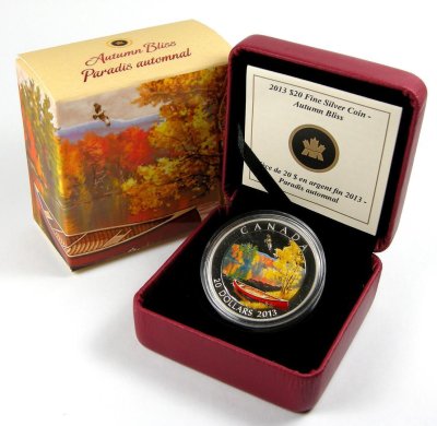 2013 Canada Autumn Bliss Silver Proof Coin 1 oz - Limited Mintage