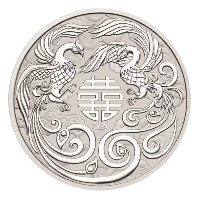 2025 Australia Chinese Myths and Legends - Double Phoenix Silver 1oz