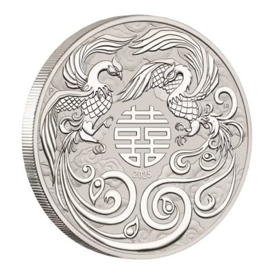 2025 Australia Chinese Myths and Legends - Double Phoenix Silver 1oz