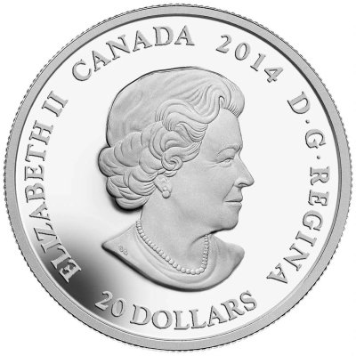 2014 Maple Leaf Impression - Pure Silver Coin 1 oz