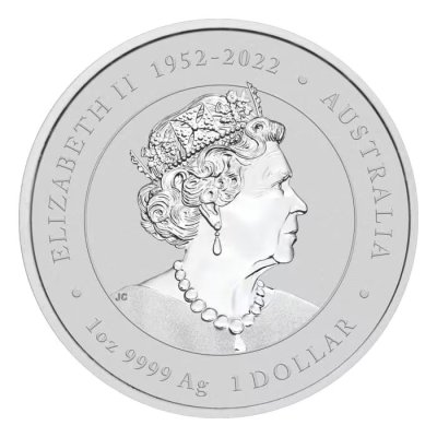 2024 Australia Perth Mint Lunar Series III Yellow Dragon Silver Coloured Coin 1 oz (In Capsule)