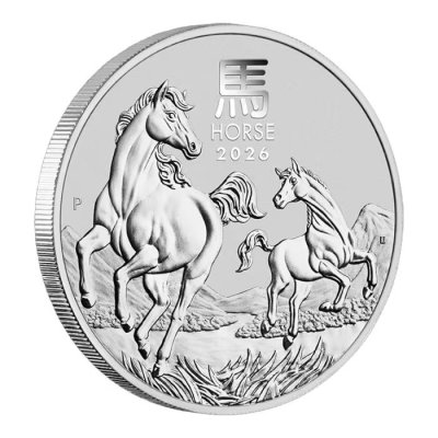 2026 Australia Lunar Series III - Year of the Horse Silver BU Coin 1 oz