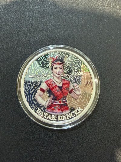Batak Dancer Tari Tor Tor Coloured Hologram 1 oz
