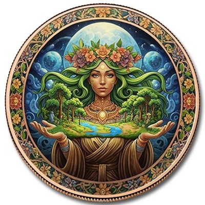 Heart of Mother Nature Colorized Copper 5 avdp oz (in Capsule)