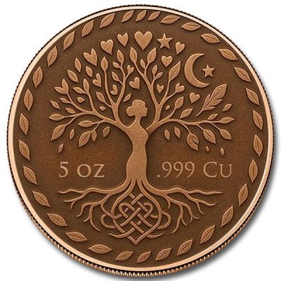 Heart of Mother Nature Colorized Copper 5 avdp oz (in Capsule)