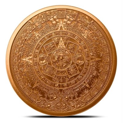 Golden State Mint Aztec Calendar Copper 1 avdp oz