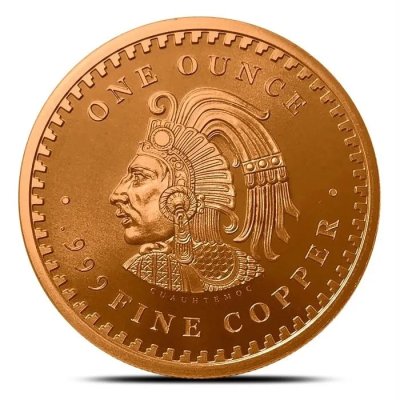 Golden State Mint Aztec Calendar Copper 1 avdp oz