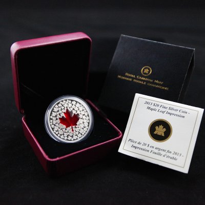 2013 Maple Leaf Impression - Pure Silver Coin 1 oz