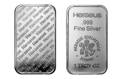 Heraeus 1 oz (31.1 gr) Non Card
