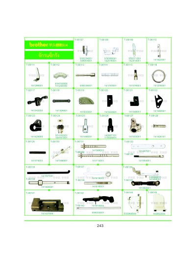 หนังสือรวมอะไหล่จักรเย็บผ้า3