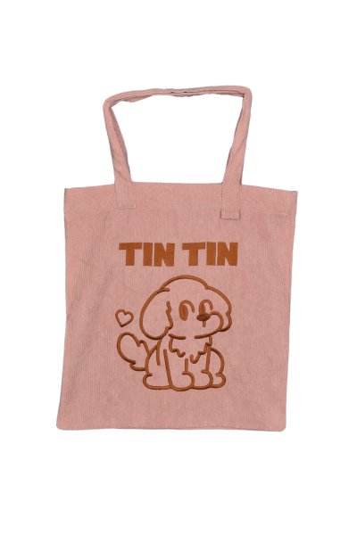 CORDUROY TOTEBAG RETRO PINK