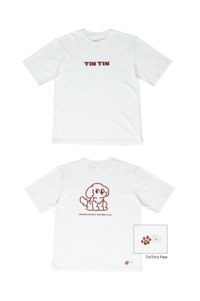 TINTIN EVOLVED WHITE T-SHIRT