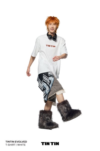 TINTIN EVOLVED WHITE T-SHIRT