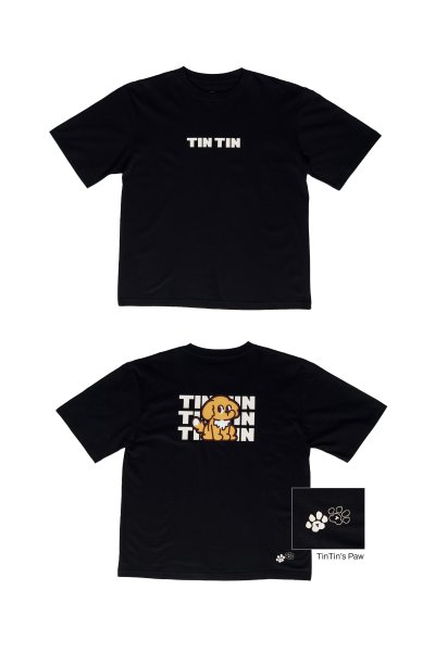 TINTIN EVOLVED BLACK T-SHIRT
