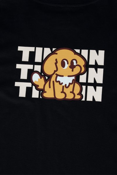 TINTIN EVOLVED BLACK T-SHIRT