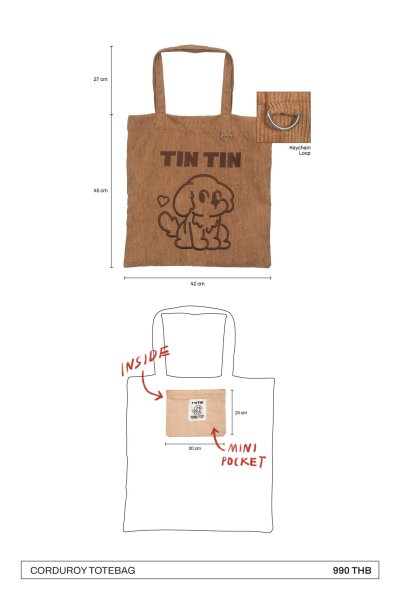 CORDUROY TOTEBAG