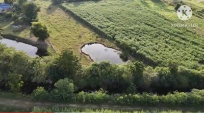 ที่ดินท้ายติดห้วย วิวเขา หน้าติดถนนคอนกรีต มีสระน้ำออก